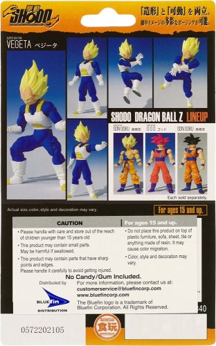 BANDAI Dragon Ball Z SHODO SSJ Vegeta 8cm Új, Bontatlan