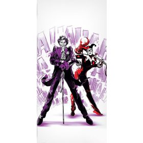   Batman Joker és Harley fürdőlepedő, strand törölköző 70*140cm