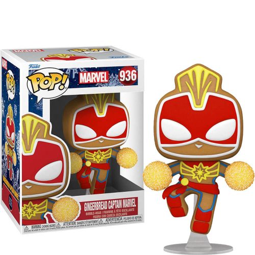 Funko Marvel POP! Holiday Captain Marvel 936 Figura 9cm