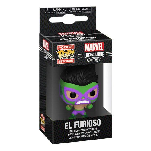 Funko Marvel Luchadores POP Pocket Hulk Kulcstartó