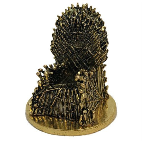 Game of Thrones KUZO Diecast Mini Replica Iron Throne Gold Variant SDCC 2019  Trónok Harca Vastrón Mini Replika 5 cm Új, Bontatlan