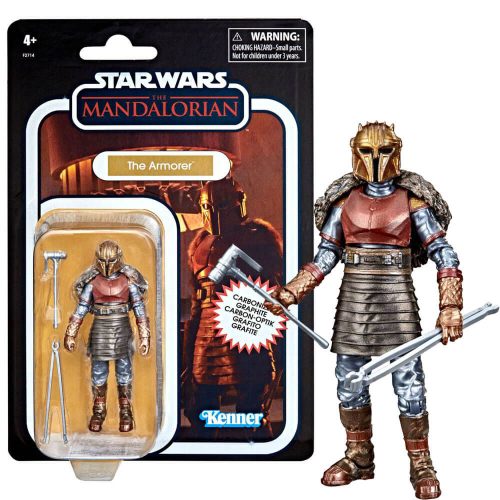 Star Wars - Csillagok Háborúja The Mandalorian Vintage Carbonized Kollekció The Armorer Figura 10cm