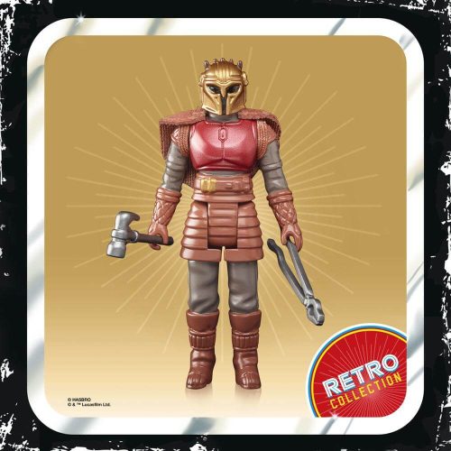 Star Wars The Mandalorian Retro Kollekció 2022 The Armorer 10cm Figura fegyverrel
