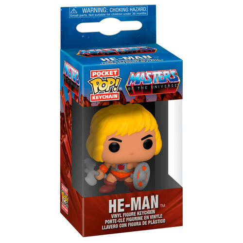 HE-MAN - Masters Of The Universe - HE-MAN Pocket POP Figura Kulcstartó Új, bontatlan