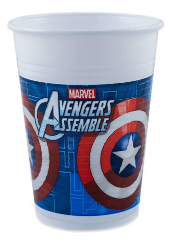 Avengers Multi Heroes , Bosszúállók Műanyag pohár 8 db-os 200 ml